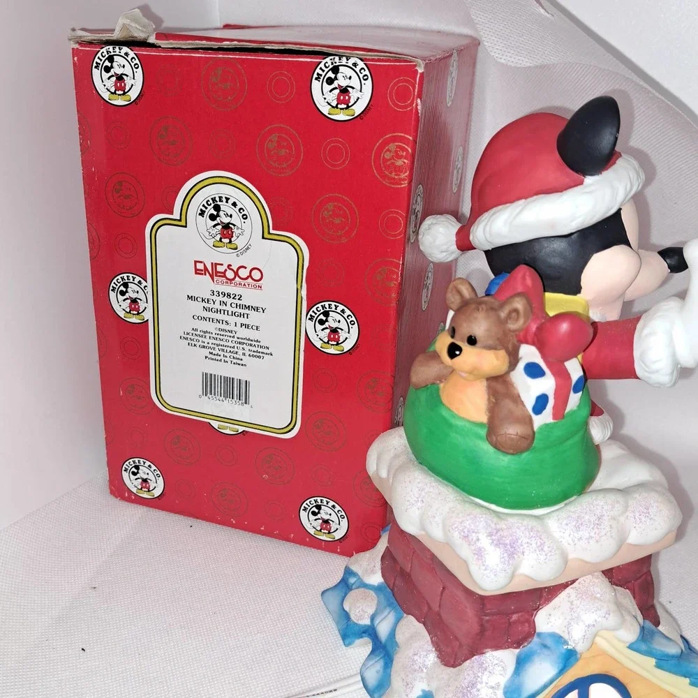 EXTREMELY RARE NIB ENESCO 8-inch PERFECT Mickey Mouse Ceramic Night Light